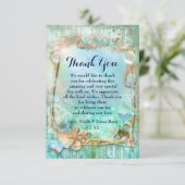 Elegant betoverd Zee strand bedankt kaarten (Staand voorkant)