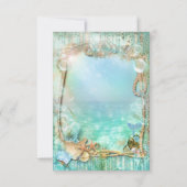 Elegant betoverd Zee strand bedankt kaarten (Achterkant)