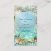 Elegant betoverd Zee strand Tropisch Visitekaartje (Achterkant)