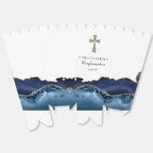 Elegant Bevestigingskruis Navyblauw Goud Popcorn Bedankdoosjes (Ongevouwen)