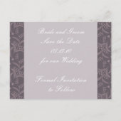 Elegant Bewaar de datum Briefkaarten (Achterkant)