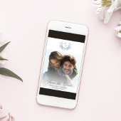 Elegant Bewaar de datum bruiloft foto Save The Date