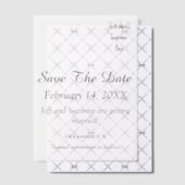 Elegant Bewaar de datum foto overlay Christelijk Vellum Uitnodigingen (Offset (Uitnodiging))