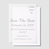 Elegant Bewaar de datum foto overlay Christelijk Vellum Uitnodigingen (Offset)