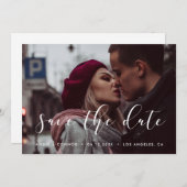 Elegant Bewaar de datum fotokaart Save The Date (Voorkant / Achterkant)