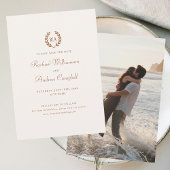 Elegant Bewaar de datum Kaart Verbrand Sinaasappel