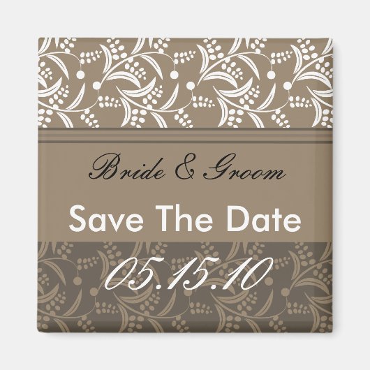 Elegant Bewaar de datum magneten. Magneet (Voorkant)