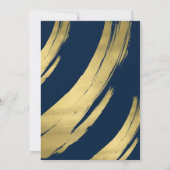 Elegant Bewaar de datum Navy Gold 84e verjaardag Kaart (Achterkant)