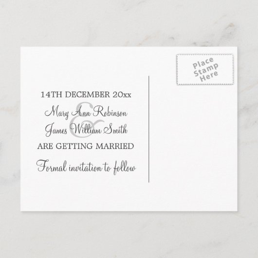 Elegant Bewaar de datum Sparkling Chain Rood Aankondigingskaart (Achterkant)