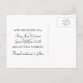 Elegant Bewaar de datum Sparkling Wave Blue Aankondigingskaart (Achterkant)