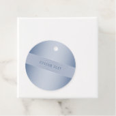 Elegant bewerkbaar monogram schrift | Blauw Bedankjes Labels (In situ)