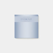 Elegant bewerkbaar monogram schrift | Blauw Post-it® Notes (Voorkant)