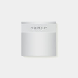 Elegant bewerkbaar monogram schrift | Grijs Post-it® Notes