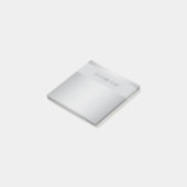 Elegant bewerkbaar monogram schrift | Grijs Post-it® Notes (Schuin)