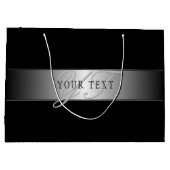 Elegant bewerkbaar monogram script lettertype | Zw Groot Cadeauzakje (Achterkant)