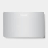 Elegant bewerkbaar monogram scriptschrift | Grijs Badge (Achterkant)