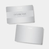 Elegant bewerkbaar monogram scriptschrift | Grijs Badge (Voor- en achterkant)