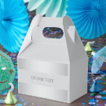 Elegant bewerkbaar monogramschrift | Grijs Bedankdoosjes<br><div class="desc">Volledig aanpasbaar & elegant monogramontwerp,  bewerk naar wens.</div>