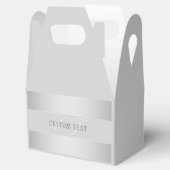 Elegant bewerkbaar monogramschrift | Grijs Bedankdoosjes (Geopend)