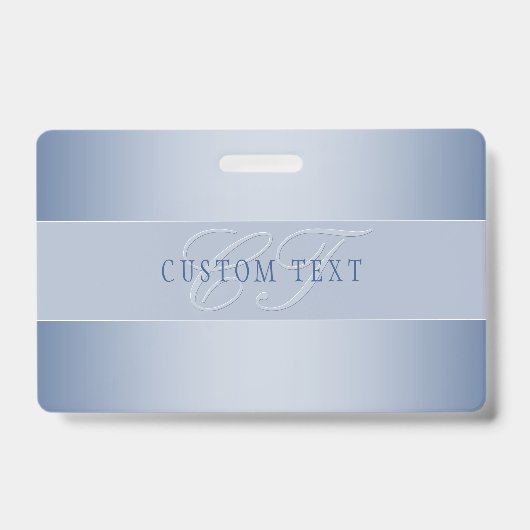 Elegant bewerkbaar monogramschrift schrijven | Bla Badge (Voorzijde)