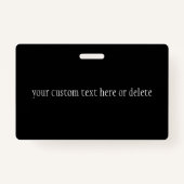 Elegant bewerkbaar monogramschrift schrijven | Bla Badge (Achterkant)