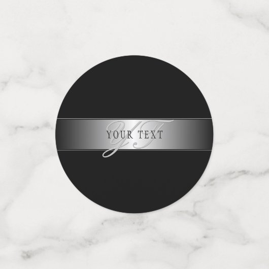 Elegant bewerkbaar monogramschrift schrijven | Bla Confetti (Kleine voorkant)