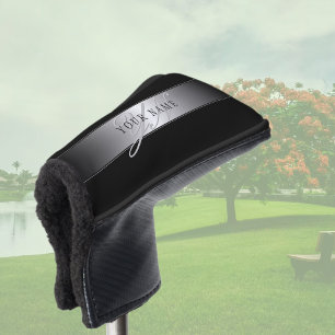 Elegant bewerkbaar monogramschrift schrijven   Bla Golfheadcover