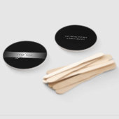 Elegant bewerkbaar monogramschrift schrijven | Bla Handwaaier (Niet-gemonteerd)