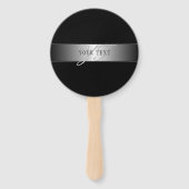 Elegant bewerkbaar monogramschrift schrijven | Bla Handwaaier (Voorkant)