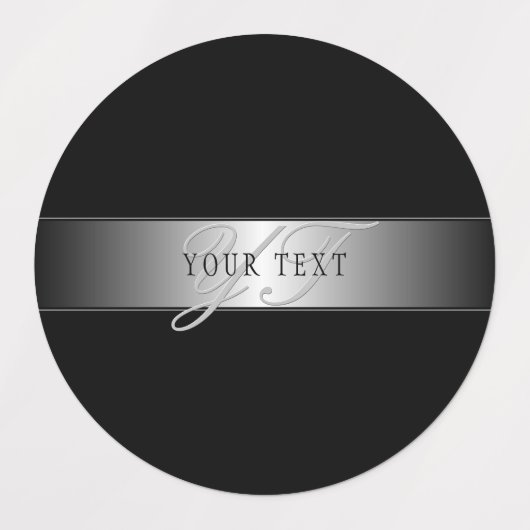 Elegant bewerkbaar monogramschrift schrijven | Bla Labels (Design 1)