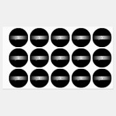 Elegant bewerkbaar monogramschrift schrijven | Bla Labels (Vel)