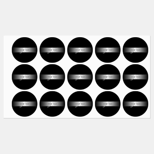 Elegant bewerkbaar monogramschrift schrijven | Bla Labels (Vel)