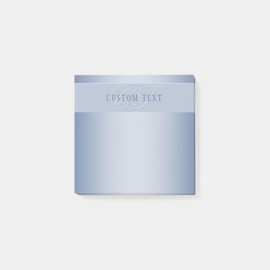 Elegant bewerkbaar monogramschrift schrijven | Bla Post-it® Notes (Voorkant)