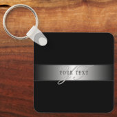 Elegant bewerkbaar monogramschrift schrijven | Bla Sleutelhanger (Voorkant)