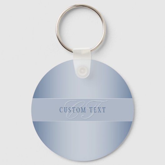 Elegant bewerkbaar monogramschrift schrijven | Bla Sleutelhanger (Achterkant)