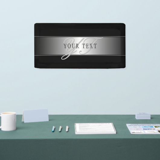 Elegant bewerkbaar monogramschrift schrijven | Bla Spandoek (Beurs)