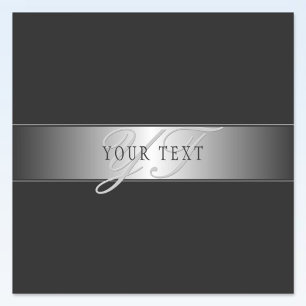 Elegant bewerkbaar monogramschrift schrijven   Bla Sticker