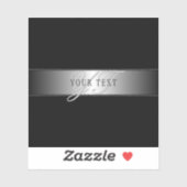 Elegant bewerkbaar monogramschrift schrijven | Bla Sticker (Vel)