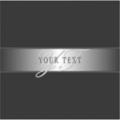 Elegant bewerkbaar monogramschrift schrijven | Bla Sticker (Voorkant)