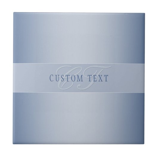 Elegant bewerkbaar monogramschrift schrijven | Bla Tegeltje (Voorkant)