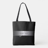 Elegant bewerkbaar monogramschrift schrijven | Bla Tote Bag (Achterkant)