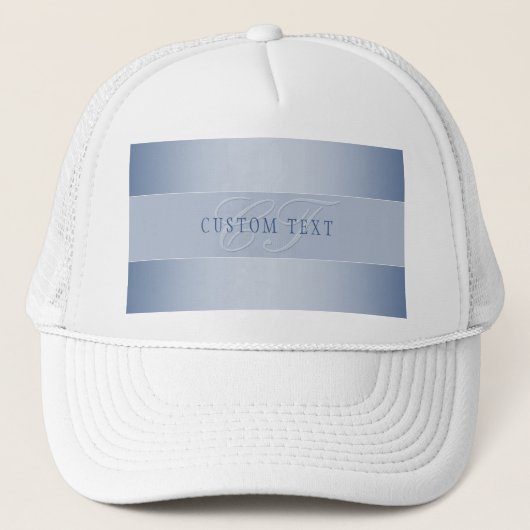 Elegant bewerkbaar monogramschrift schrijven | Bla Trucker Pet (Voorkant)