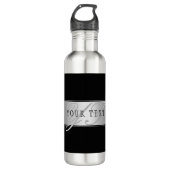 Elegant bewerkbaar monogramschrift schrijven | Bla Waterfles (Voorkant)