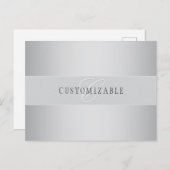 Elegant bewerkbaar monogramschrift schrijven | Gre Briefkaart (Voorkant / Achterkant)