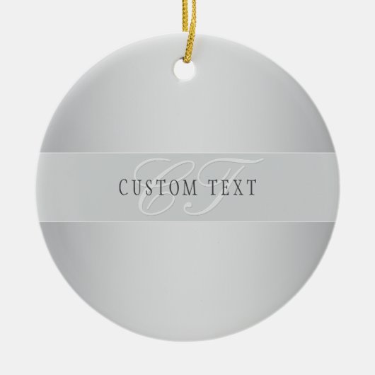 Elegant bewerkbaar monogramschrift schrijven | Gre Keramisch Ornament (Voorkant)