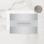 Elegant bewerkbaar monogramschrift schrijven | Gre Notitiekaartje (Voorkant / Achterkant in situ)