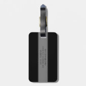 Elegant bewerkbaar script Bedrijfsnaam/andere teks Bagagelabel (Achterkant verticaal)