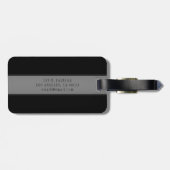 Elegant bewerkbaar script Bedrijfsnaam/andere teks Bagagelabel (Achterkant horizontaal)