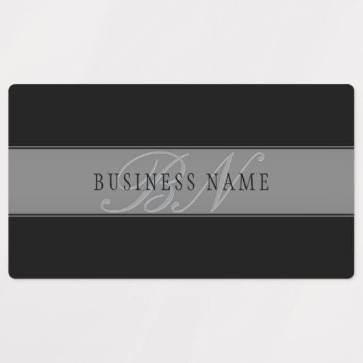 Elegant bewerkbaar script Bedrijfsnaam/andere teks Labels (Design 1)