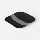 Elegant bewerkbaar script Bedrijfsnaam/andere teks Papieren Bordje (Gebogen)